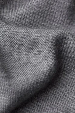 Joe Cardigan 2-Way Zip Harvard Grey -Kleding Winkel twowayzip harvardgrey detail stof