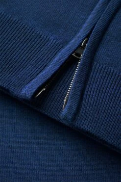 Joe Cardigan 2-Way Zip New Navy -Kleding Winkel twowayzip newnavy detail rits