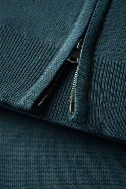 Joe Cardigan 2-Way Zip Proud Peacock -Kleding Winkel twowayzip proudpeacock detail rits