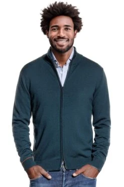 Joe Cardigan 2-Way Zip Proud Peacock