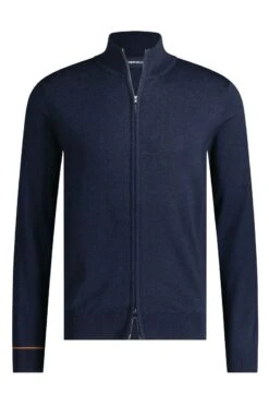 Joe Cardigan 2-Way Zip True Navy -Kleding Winkel twowayzip truenavy exposar