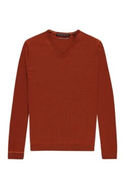 Joe V-neck Copper Canyon 7 Joe V-neck Copper Canyon -Kleding Winkel v neck coppercanyon detail01