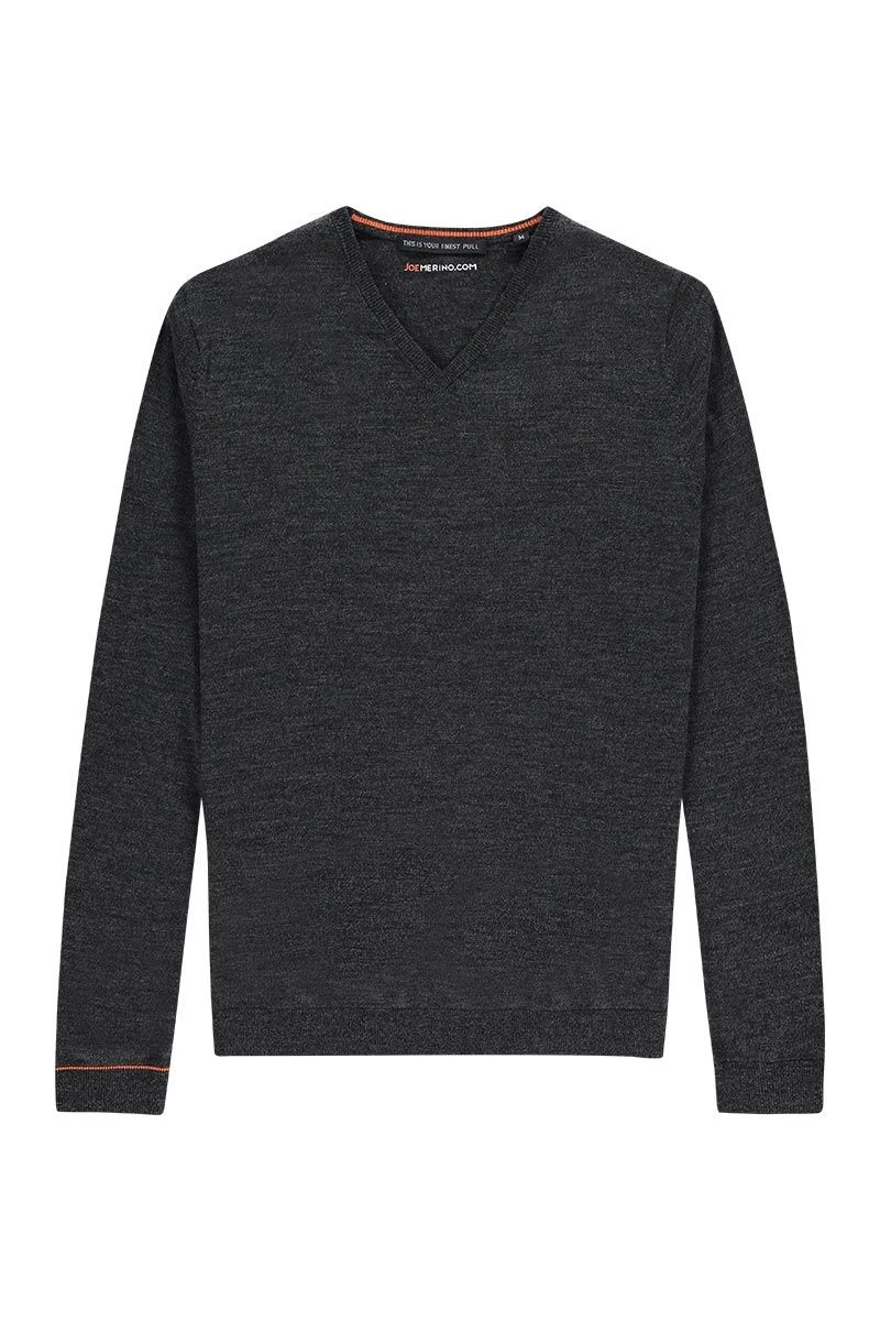 Joe V-neck Antracite Grey 3 Joe V-neck Antracite Grey - Afbeelding 3