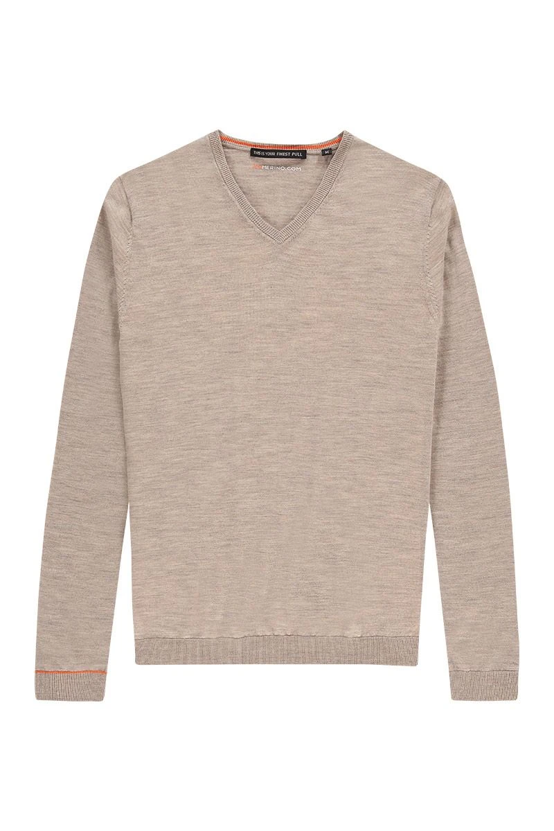 Joe V-Neck Desert Beige 3 Joe V-Neck Desert Beige - Afbeelding 3