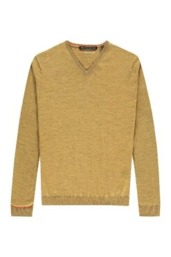 Joe V-Neck Dirty Canary -Kleding Winkel v neck dirtycanary detail01