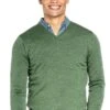 Joe V-neck Extra Long Forest Green