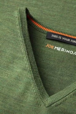 Joe V-neck Extra Long Forest Green -Kleding Winkel v neck forestgreen detail02 1