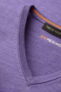 Joe V-Neck Hyacinth Purple -Kleding Winkel v neck hyacinthpurple d