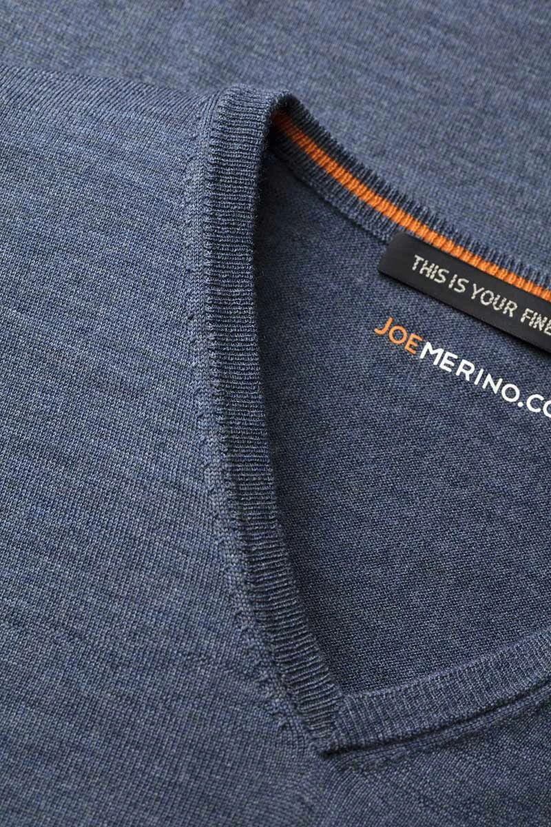 Joe V-Neck Jeans Blue 4 Joe V-Neck Jeans Blue - Afbeelding 4