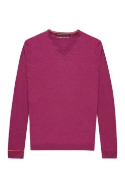 Joe V-Neck Juicy Raspberry 7 Joe V-Neck Juicy Raspberry -Kleding Winkel v neck juicyrasberry