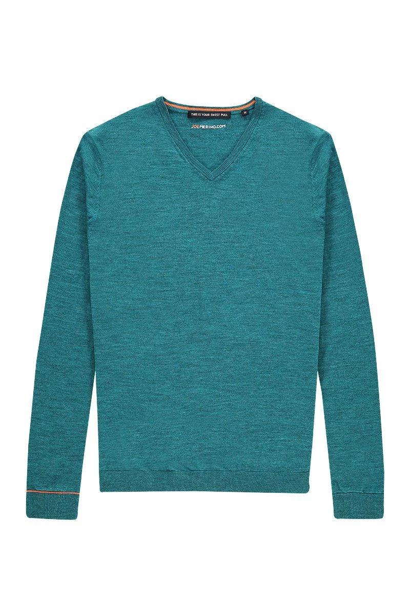 Joe V-Neck Petrol Bay 3 Joe V-Neck Petrol Bay - Afbeelding 3