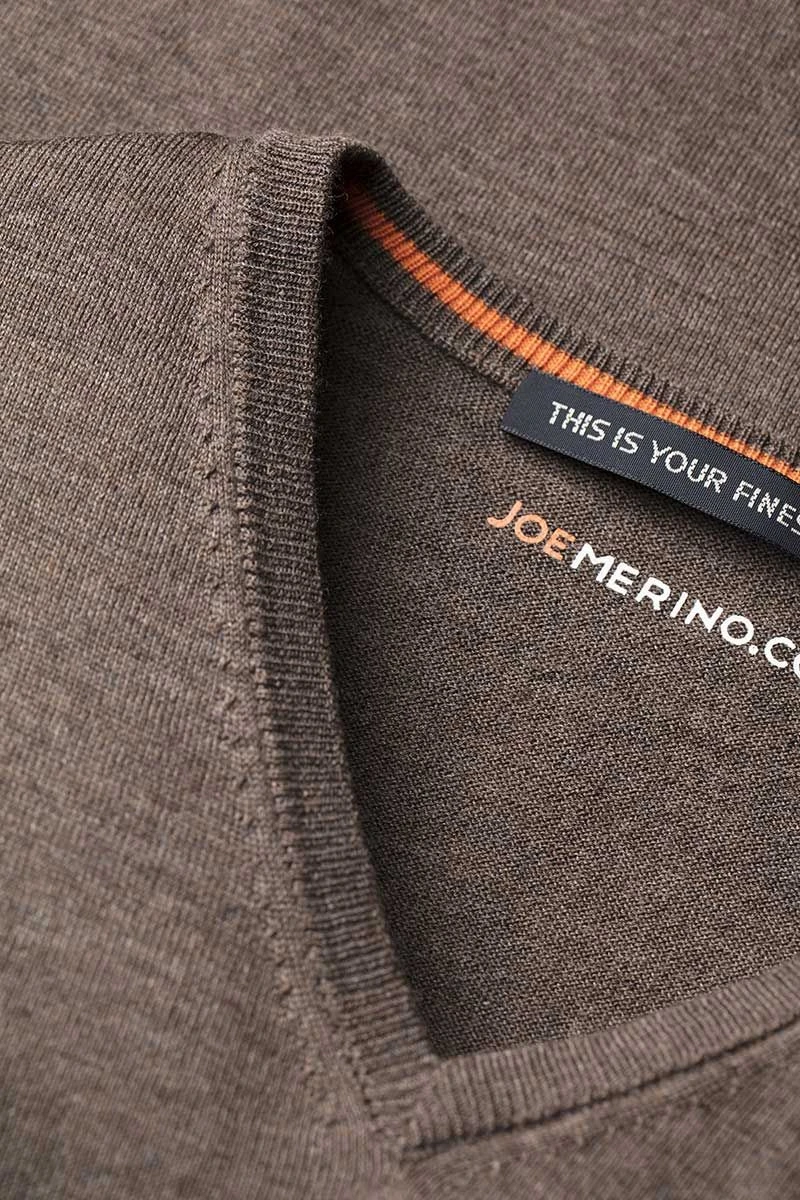Joe V-Neck Tobacco Brown 4 Joe V-Neck Tobacco Brown - Afbeelding 4