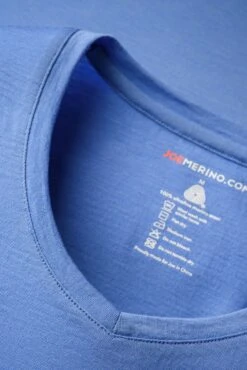 Shirt V-Neck Valencia Blue -Kleding Winkel valencia blue v neck hals web