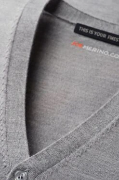 Joe Vest Clear Grey Heavy Melange -Kleding Winkel vest clear grey hals web